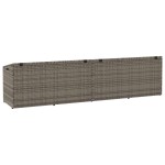 vidaXL Cutie de depozitare de grădină gri 220x50x58 cm Poly Ratan vidaXL Cutie de depozitare de grădină gri 220x50x58 cm Poly Ratan