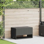 vidaXL Cutie de perne de exterior Negru 100x55x55,5 cm Poly Rattan vidaXL Cutie de perne de exterior Negru 100x55x55,5 cm Poly Rattan