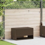 vidaXL Cutie de perne de exterior maro 100x55x55,5 cm Poly Rattan vidaXL Cutie de perne de exterior maro 100x55x55,5 cm Poly Rattan