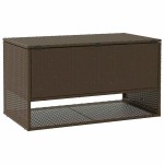 vidaXL Cutie de perne de exterior maro 100x55x55,5 cm Poly Rattan vidaXL Cutie de perne de exterior maro 100x55x55,5 cm Poly Rattan