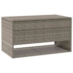 vidaXL Cutie de perne de exterior gri 100x55x55,5 cm Poly Rattan vidaXL Cutie de perne de exterior gri 100x55x55,5 cm Poly Rattan