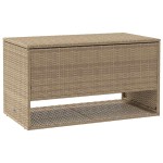 vidaXL Cutie de perne de exterior Bej 100x55x55,5 cm Poly Rattan vidaXL Cutie de perne de exterior Bej 100x55x55,5 cm Poly Rattan