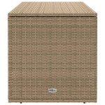 vidaXL Cutie de perne de exterior Bej 100x55x55,5 cm Poly Rattan vidaXL Cutie de perne de exterior Bej 100x55x55,5 cm Poly Rattan