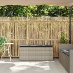 vidaXL Bancă de grădină cu pernă Gri deschis 110x40x44 cm Poly Ratan vidaXL Bancă de grădină cu pernă Gri deschis 110x40x44 cm Poly Ratan