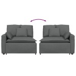vidaXL Modul modular capăt pentru cotieră canapea cu perne gri închis