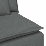 vidaXL Modul modular capăt pentru cotieră canapea cu perne gri închis