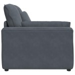 vidaXL Modul modular capăt pentru cotieră canapea cu perne gri închis vidaXL Modul modular capăt pentru cotieră canapea cu perne gri închis