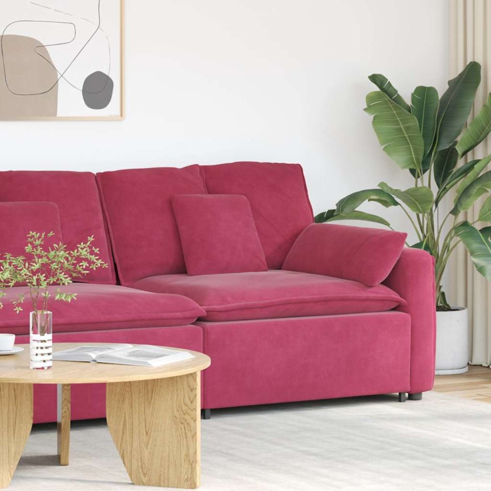 vidaXL Modul modular de capăt pentru cotieră canapea cu perne 100 cm