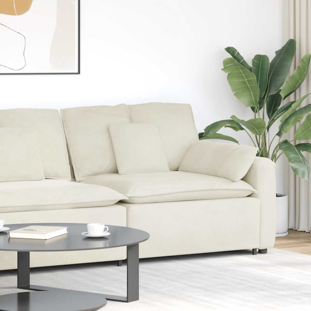 vidaXL Modul modular de capăt pentru cotieră canapea cu perne 100 cm