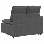 vidaXL Modul modular capăt pentru cotieră canapea cu perne gri închis vidaXL Modul modular capăt pentru cotieră canapea cu perne gri închis