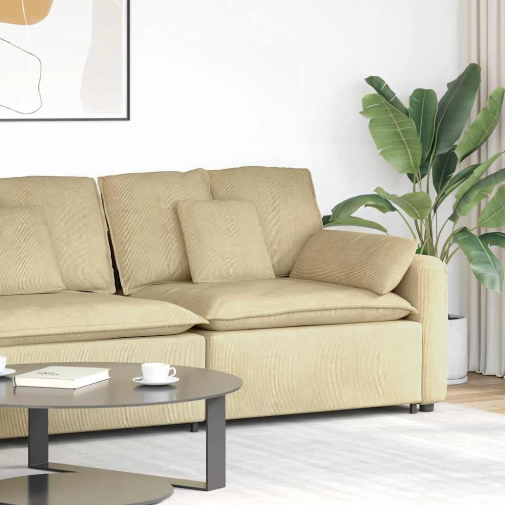 vidaXL Modul modular de capăt pentru cotieră canapea cu perne 100 cm
