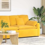 vidaXL Modul modular de capăt pentru cotieră canapea cu perne 100 cm vidaXL Modul modular de capăt pentru cotieră canapea cu perne 100 cm