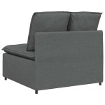 vidaXL Modul central canapea modulară cu perne gri închis 100 cm vidaXL Modul central canapea modulară cu perne gri închis 100 cm