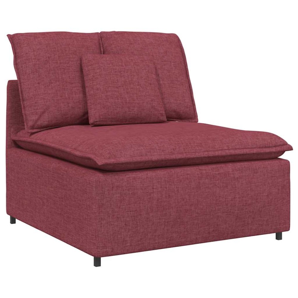 vidaXL Modul central canapea modulară cu perne, roșu vin, 100 cm