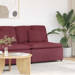 vidaXL Modul central canapea modulară cu perne, roșu vin, 100 cm vidaXL Modul central canapea modulară cu perne, roșu vin, 100 cm