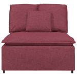 vidaXL Modul central canapea modulară cu perne, roșu vin, 100 cm vidaXL Modul central canapea modulară cu perne, roșu vin, 100 cm