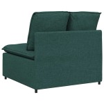 vidaXL Modul central canapea modulară cu perne, verde închis, 100 cm vidaXL Modul central canapea modulară cu perne, verde închis, 100 cm