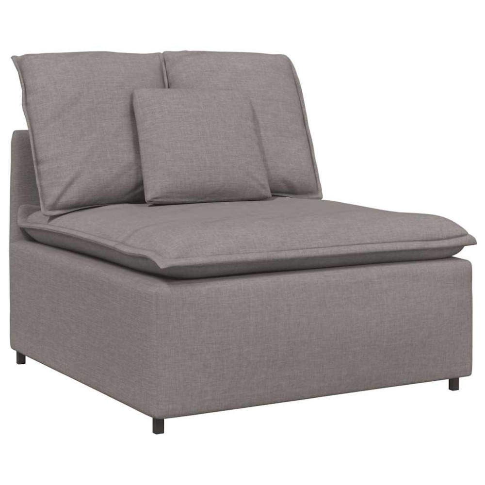 vidaXL Modul central canapea modulară cu perne, gri taupe, 100 cm