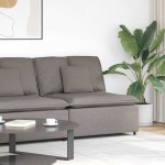 vidaXL Modul central canapea modulară cu perne, gri taupe, 100 cm vidaXL Modul central canapea modulară cu perne, gri taupe, 100 cm