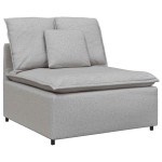 vidaXL Modul central canapea modulară cu perne, gri nor, 100 cm vidaXL Modul central canapea modulară cu perne, gri nor, 100 cm