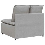 vidaXL Modul central canapea modulară cu perne, gri nor, 100 cm vidaXL Modul central canapea modulară cu perne, gri nor, 100 cm