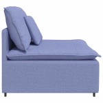 vidaXL Modul central canapea modulară cu perne, albastru jeans, 100 cm vidaXL Modul central canapea modulară cu perne, albastru jeans, 100 cm
