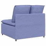 vidaXL Modul central canapea modulară cu perne, albastru jeans, 100 cm vidaXL Modul central canapea modulară cu perne, albastru jeans, 100 cm