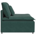 vidaXL Modul central canapea modulară cu perne, verde închis, 100 cm vidaXL Modul central canapea modulară cu perne, verde închis, 100 cm