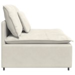 vidaXL Modul central canapea modulară cu perne, crem, 100 cm vidaXL Modul central canapea modulară cu perne, crem, 100 cm