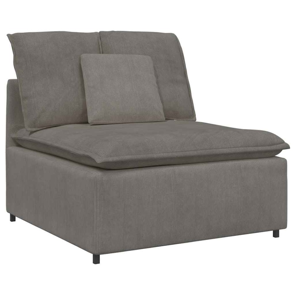 vidaXL Modul central canapea modulară cu perne, gri deschis, 100 cm