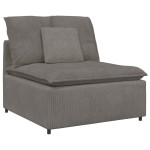 vidaXL Modul central canapea modulară cu perne, gri deschis, 100 cm vidaXL Modul central canapea modulară cu perne, gri deschis, 100 cm