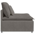 vidaXL Modul central canapea modulară cu perne, gri deschis, 100 cm vidaXL Modul central canapea modulară cu perne, gri deschis, 100 cm
