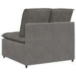 vidaXL Modul central canapea modulară cu perne, gri deschis, 100 cm vidaXL Modul central canapea modulară cu perne, gri deschis, 100 cm