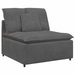 vidaXL Modul central canapea modulară cu perne gri închis 100 cm vidaXL Modul central canapea modulară cu perne gri închis 100 cm