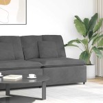 vidaXL Modul central canapea modulară cu perne gri închis 100 cm vidaXL Modul central canapea modulară cu perne gri închis 100 cm