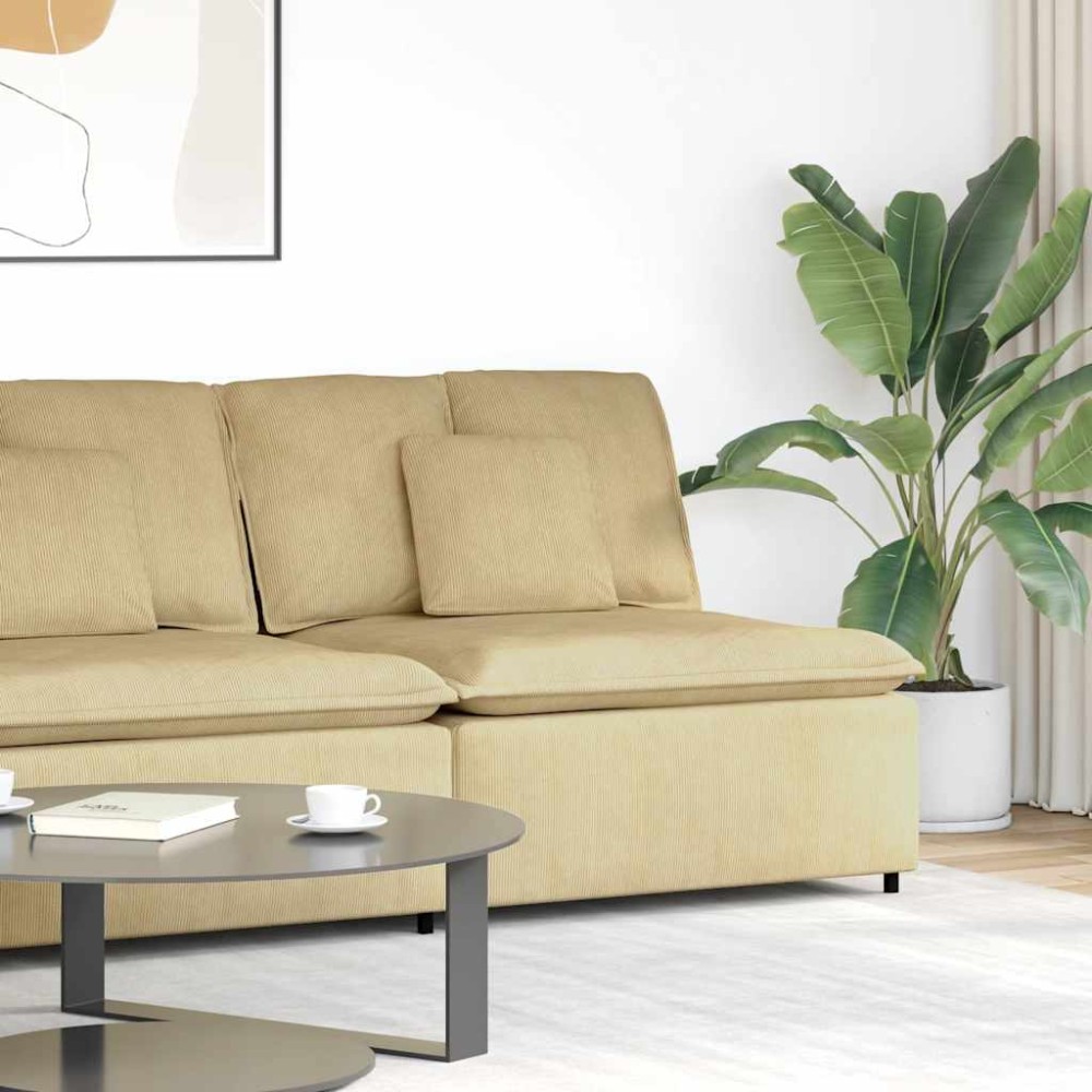 vidaXL Modul central canapea modular cu perne gri-verzui 100 cm