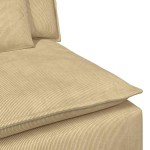 vidaXL Modul central canapea modular cu perne gri-verzui 100 cm