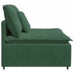 vidaXL Modul central canapea modulară cu perne, verde închis, 100 cm vidaXL Modul central canapea modulară cu perne, verde închis, 100 cm