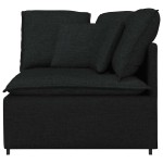 vidaXL Modul de colț pentru canapea modulară cu perne, negru, 100 cm