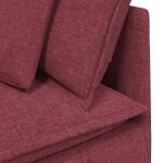 vidaXL Modul modular de colț pentru canapea cu perne, roșu vin, 100 cm