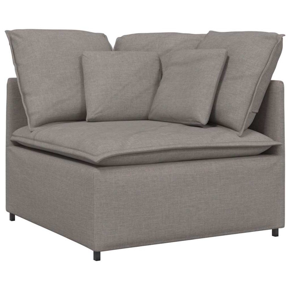 vidaXL Modul de colț pentru canapea modulară cu perne gri taupe 100 cm