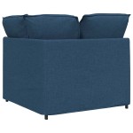 vidaXL Modul de colț pentru canapea modulară cu perne albastru 100 cm