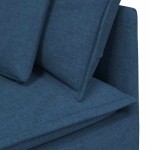 vidaXL Modul de colț pentru canapea modulară cu perne albastru 100 cm