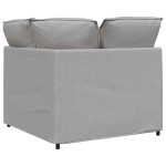 vidaXL Modul de colț pentru canapea modulară cu perne gri nor 100 cm vidaXL Modul de colț pentru canapea modulară cu perne gri nor 100 cm