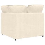 vidaXL Modul de colț pentru canapea modulară cu perne, crem, 100 cm vidaXL Modul de colț pentru canapea modulară cu perne, crem, 100 cm