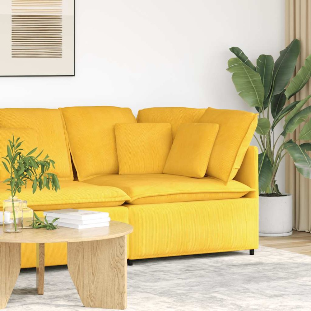 vidaXL Modul modular de colț pentru canapea cu perne 100 cm