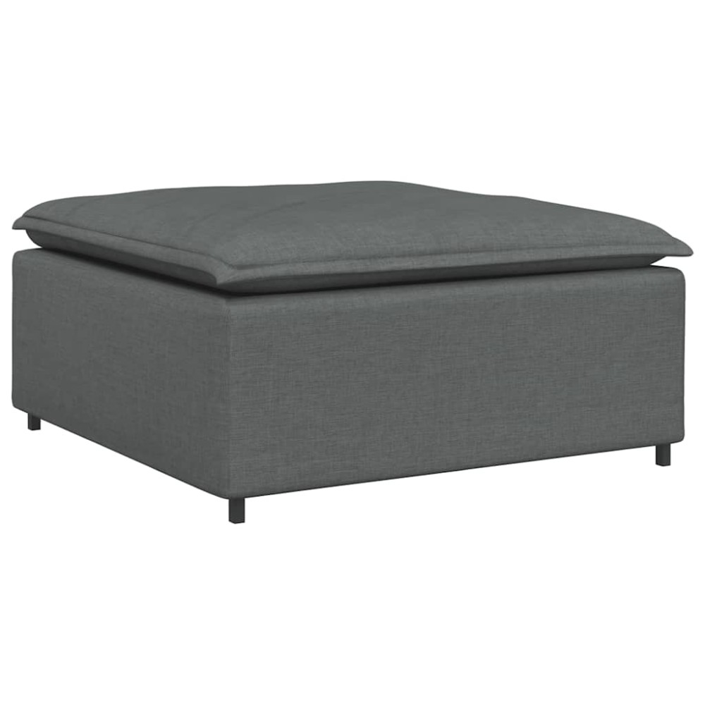 vidaXL Modul taburet modular pentru canapea, gri închis, 100x100x48 cm