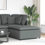 vidaXL Modul taburet modular pentru canapea, gri închis, 100x100x48 cm