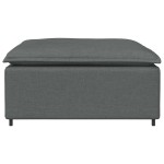 vidaXL Modul taburet modular pentru canapea, gri închis, 100x100x48 cm