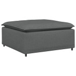 vidaXL Modul taburet modular pentru canapea, gri închis, 100x100x48 cm